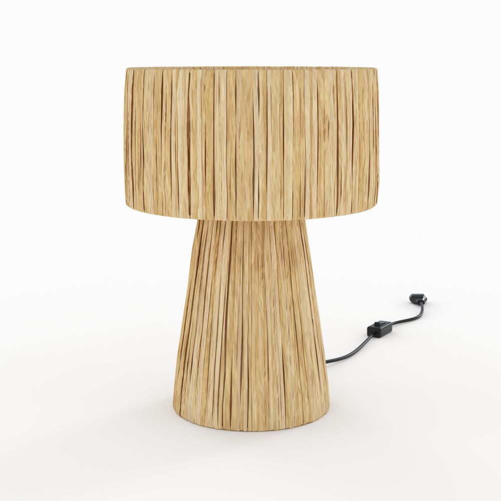 lampe boheme solea feuille palmier naturelle