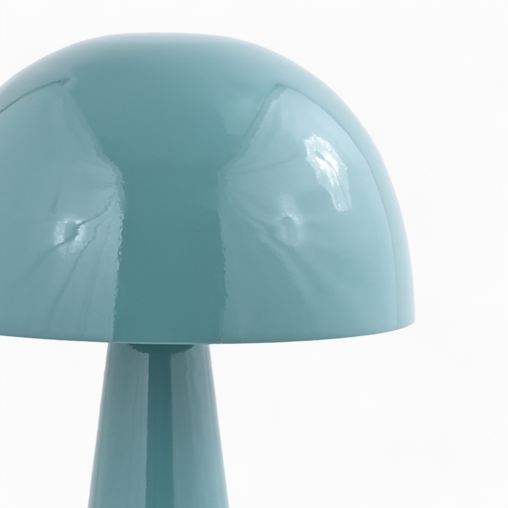 lampe en metal bleu clair champignon livia