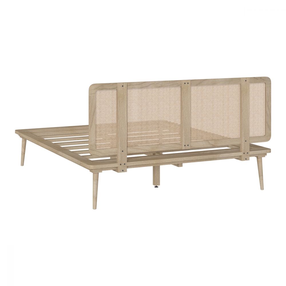 cama doble adik de ratán natural
