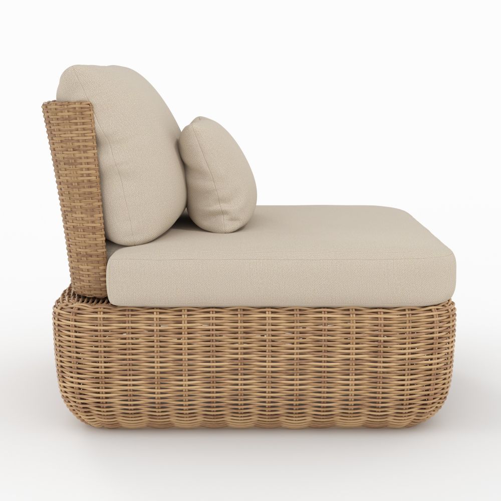 lot de 2 fauteuils de jardin sky en rotin synthetique et tissu beige rdv deco