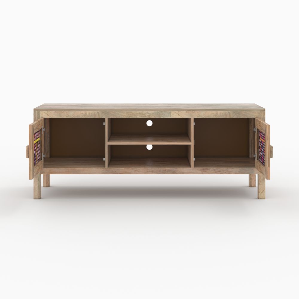 massai meuble tv 140 cm colore avec rangement