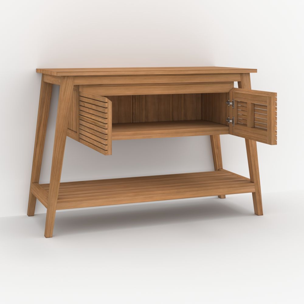 meuble cesar 120 cm teck design nature