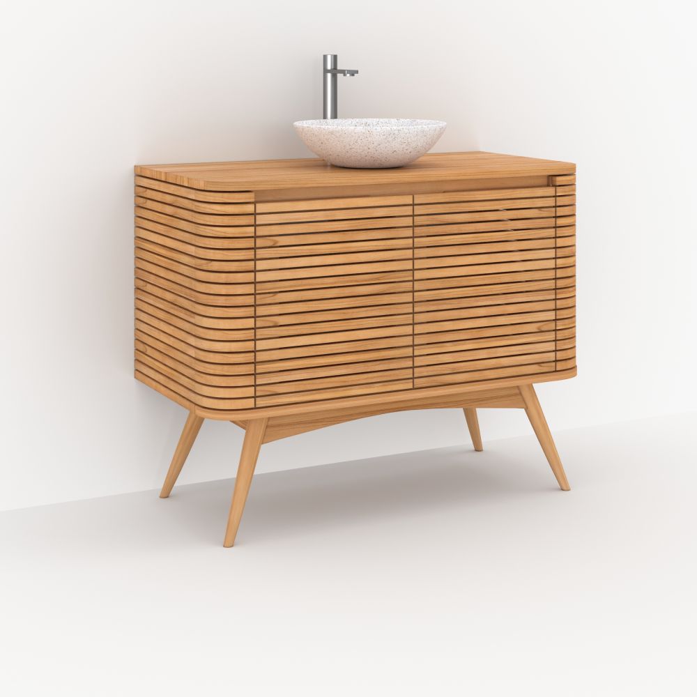 meuble en bois sdb soho 100 cm rendez vous deco