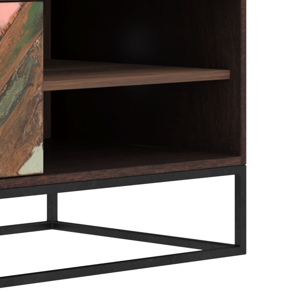 meuble tv krabi en bois d acacia 145 cm