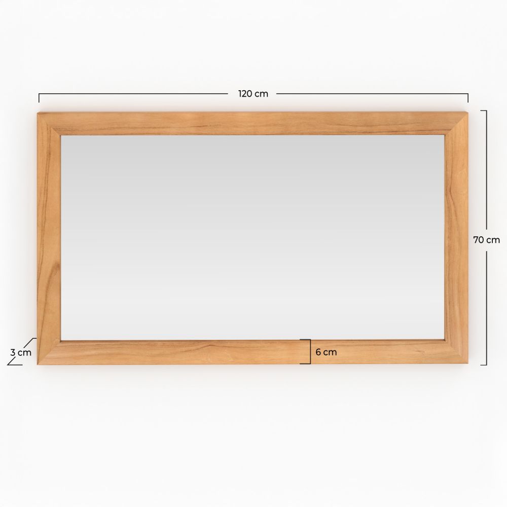 miroir mural salle bain rectangulaire clea