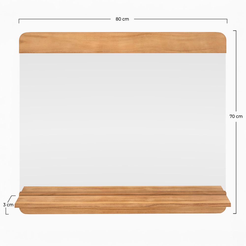 miroir sdb mural nymphea rectangulaire avec etagere