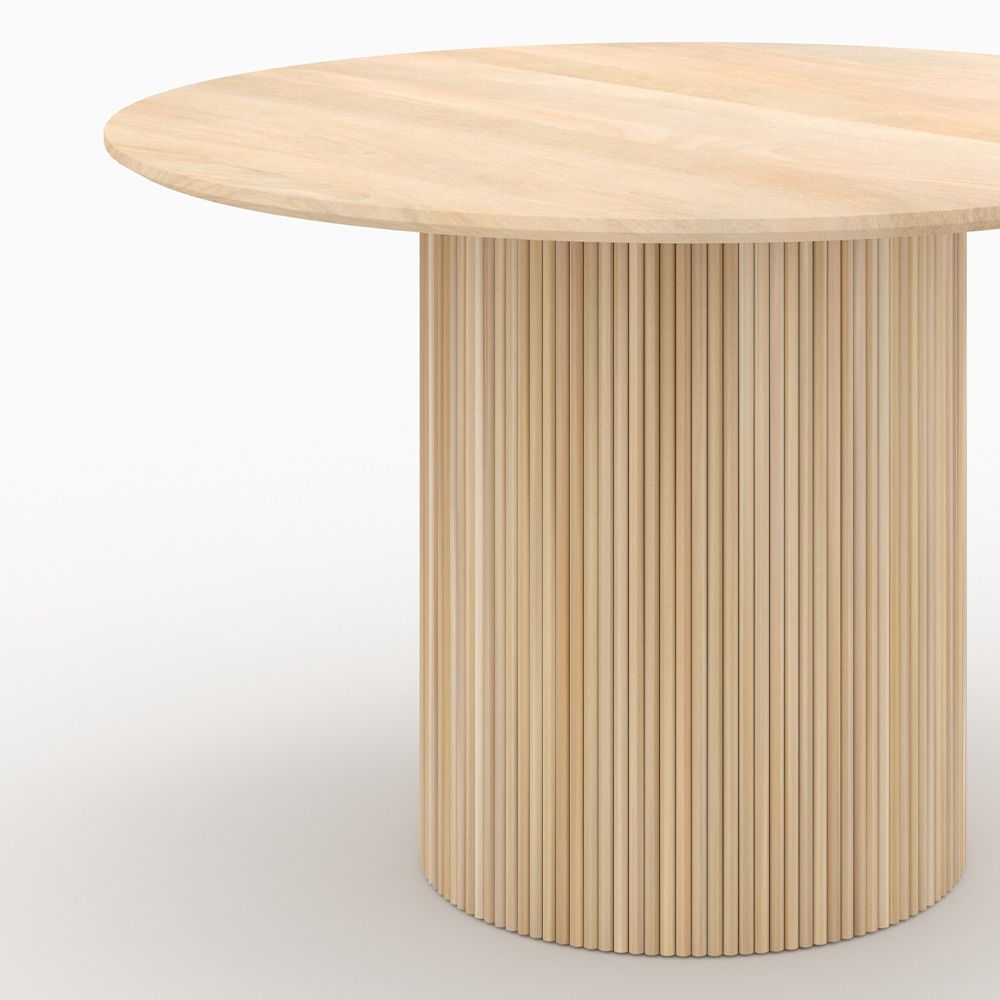 morea table ronde 4 personnes en bois de manguier