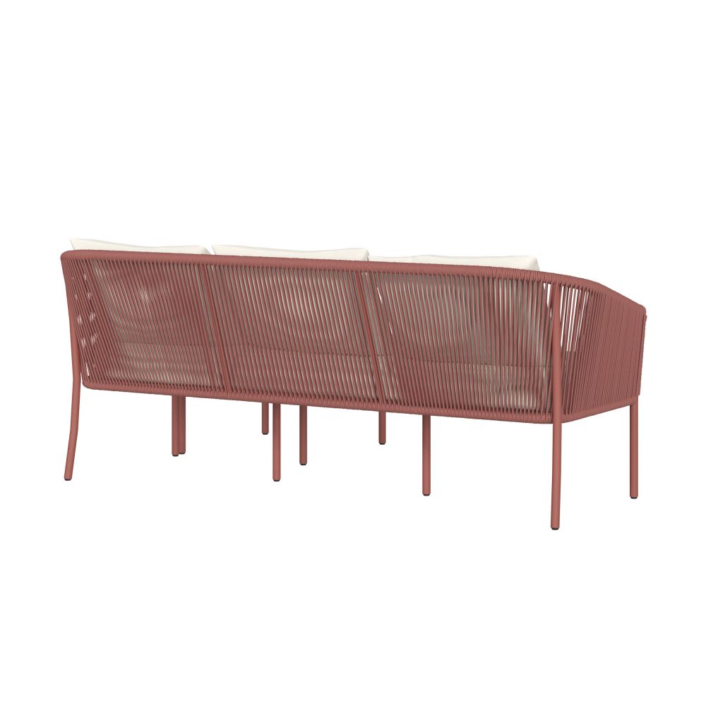 pia canape de jardin 3 places terracotta blanc casse