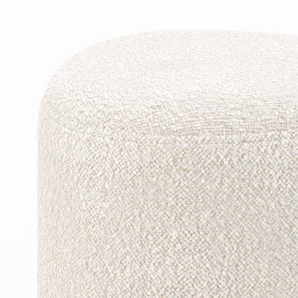 pouf d appoint beige en tissu boucle beige emmy