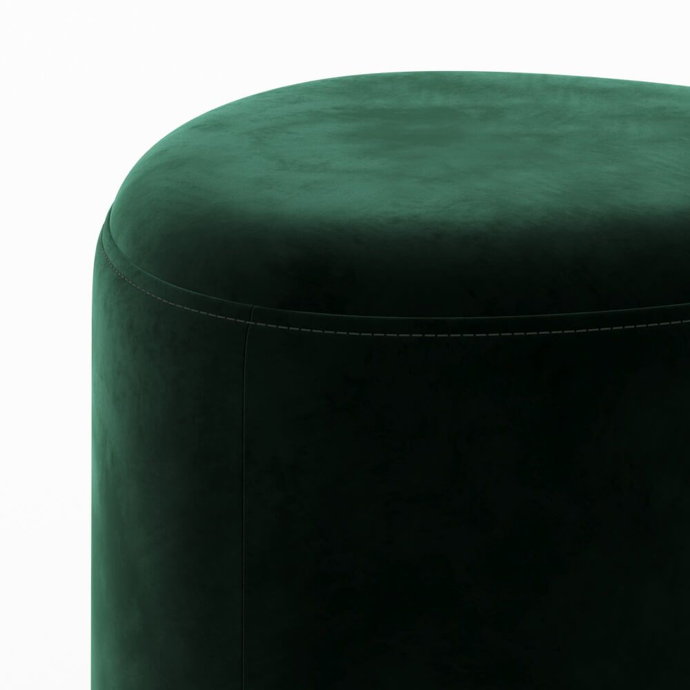 pouf d appoint emmy velours vert