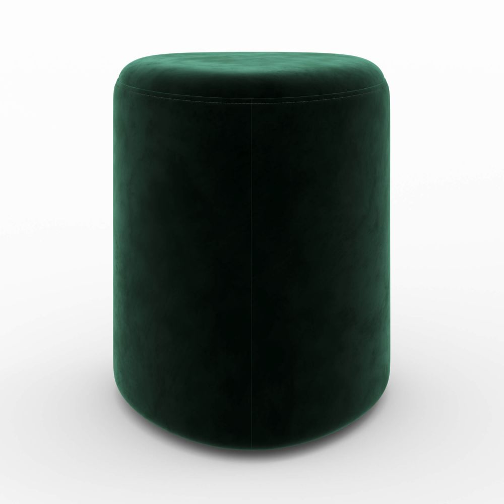 pouf velours vert emmy appoint