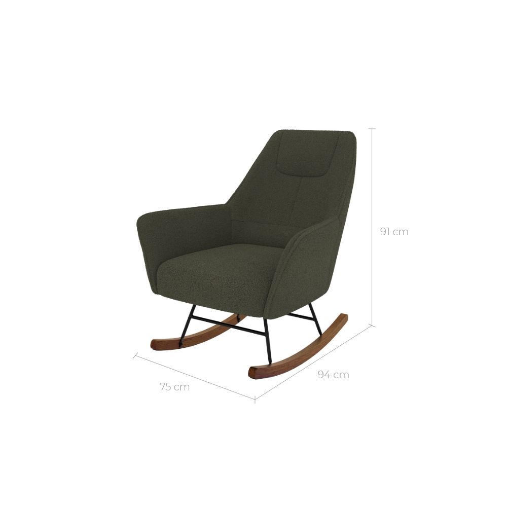 rocking chair confort forme scandinave shaun