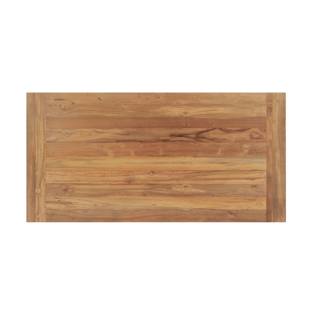 salsa table rectangulaire 8 personnes en bois de teck recycle