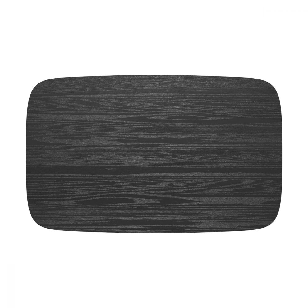 table 120 cm en bois noir oman rectangulaire