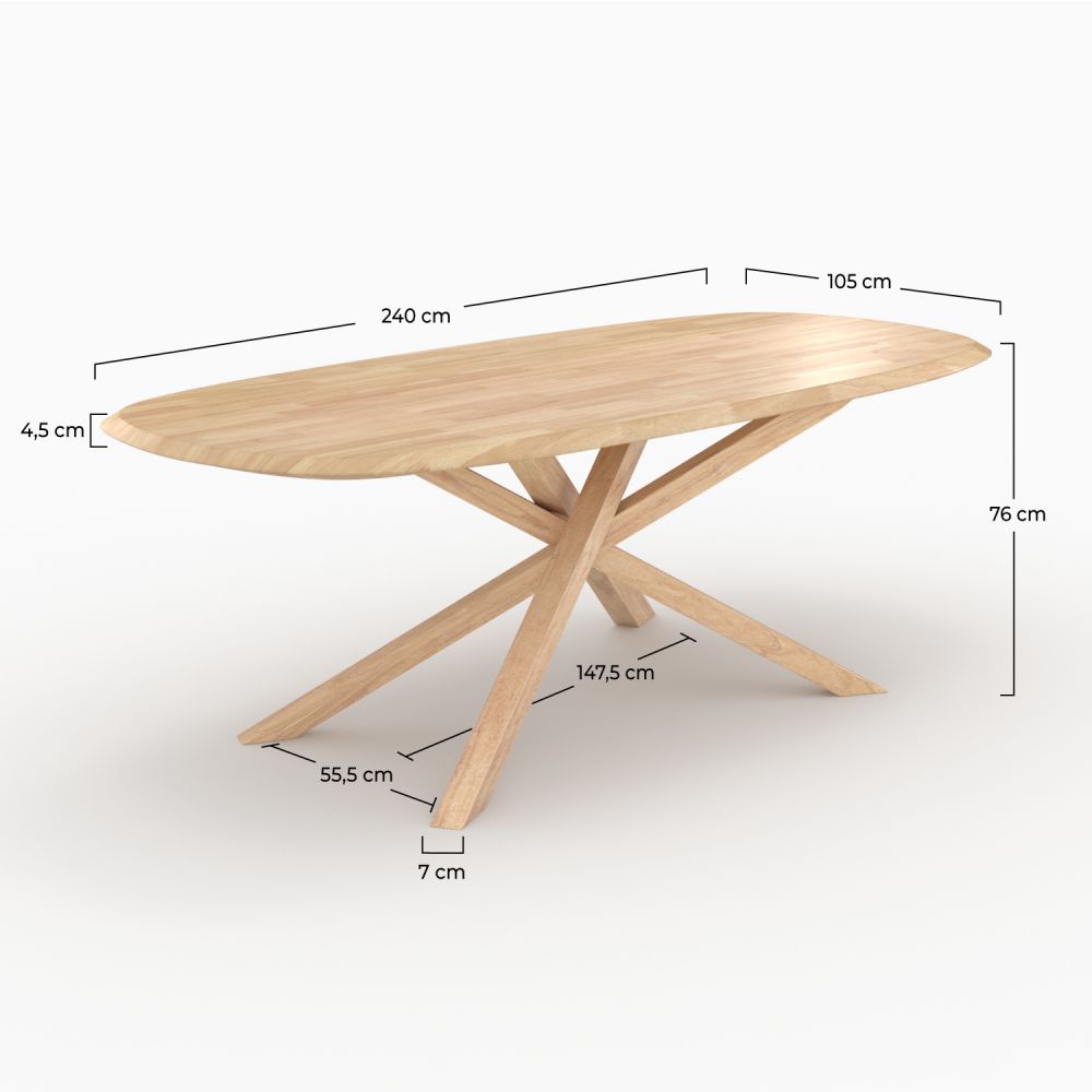 table aladin rectangulaire bois d hevea massif 8 personnes rdv deco_1