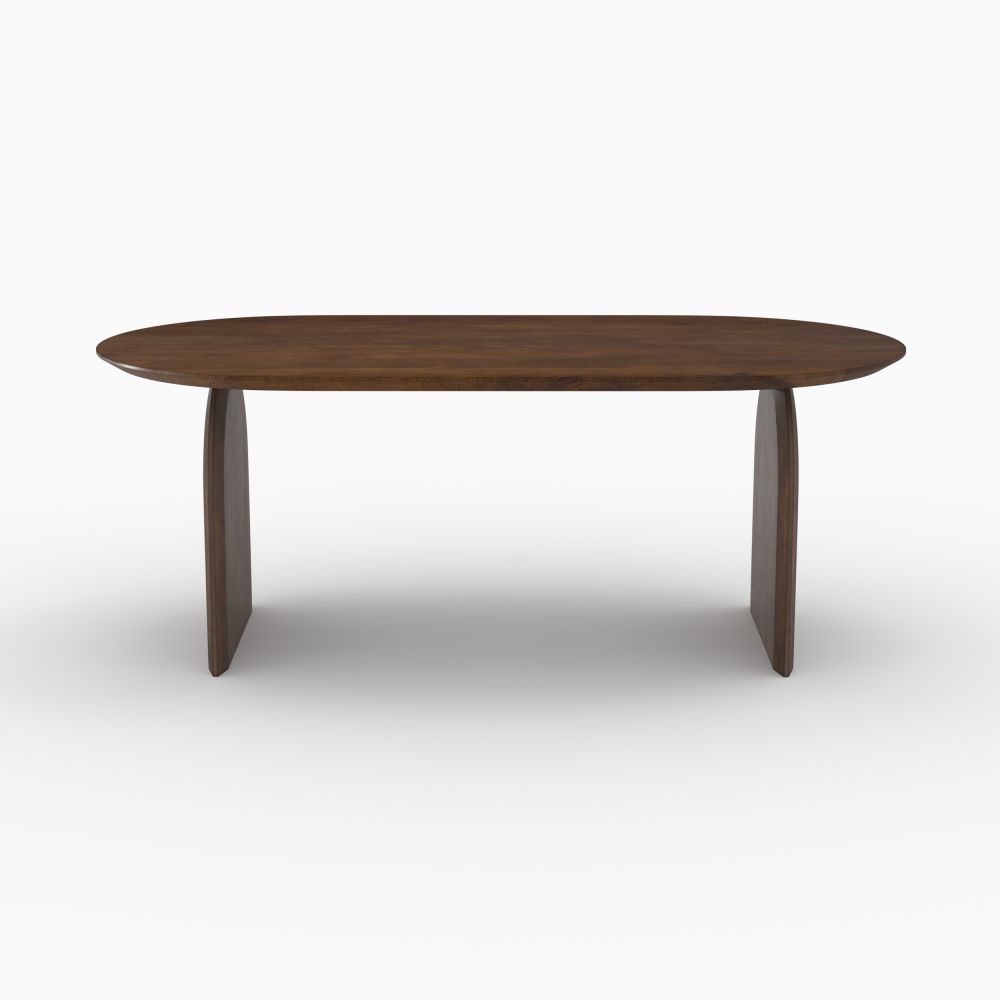 table alix ovale bois de manguier massif 6 places