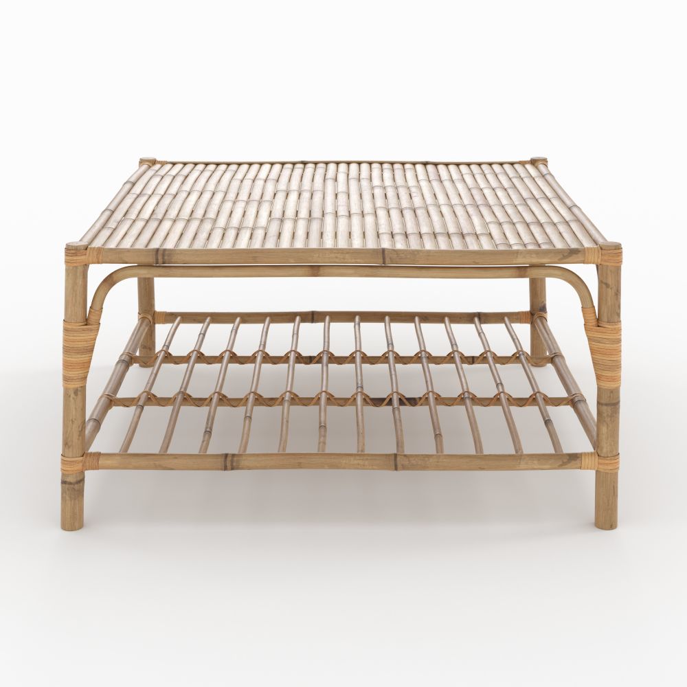 table basse de jardin en bambou timy