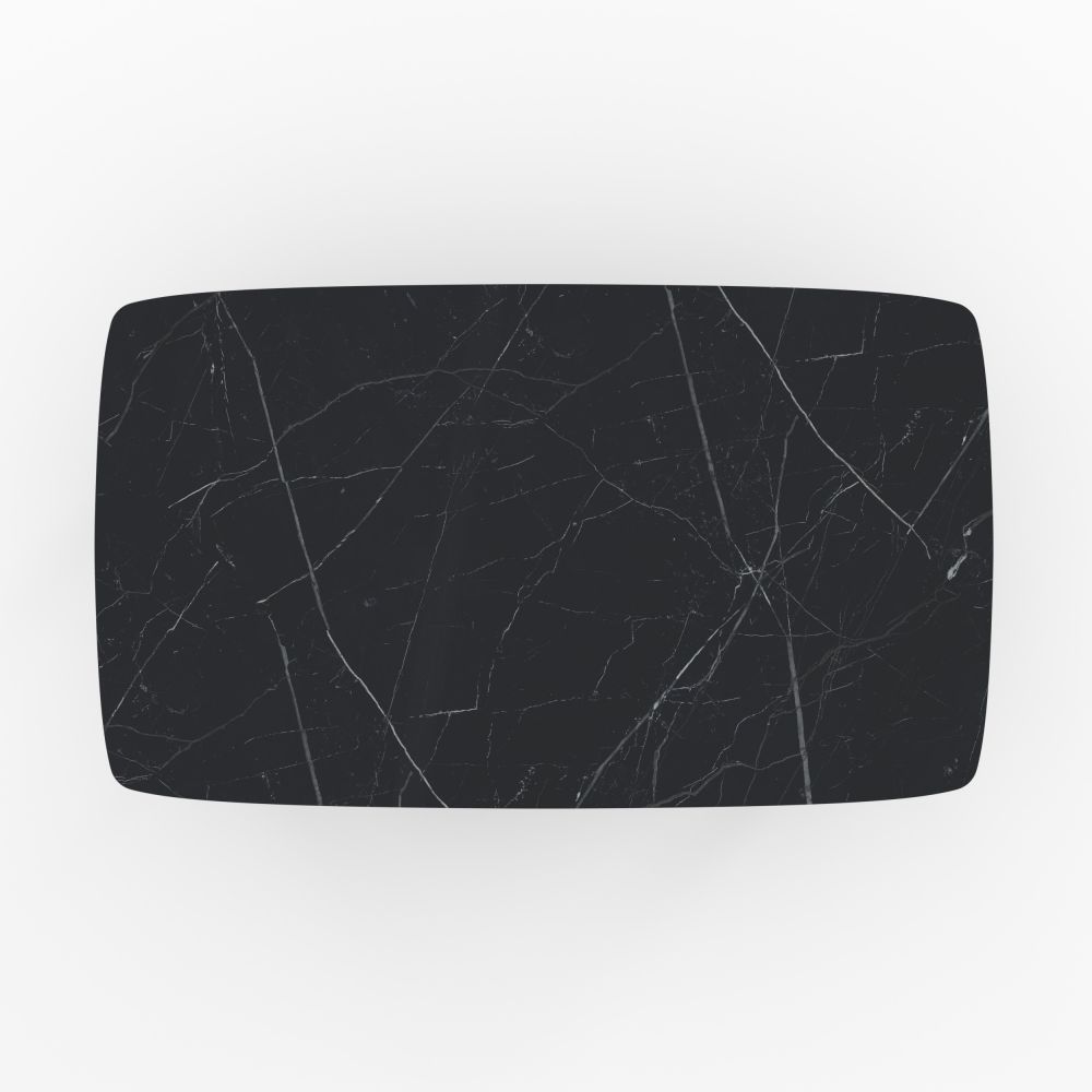 table basse de jardin wilo effet marbre noir rdv deco