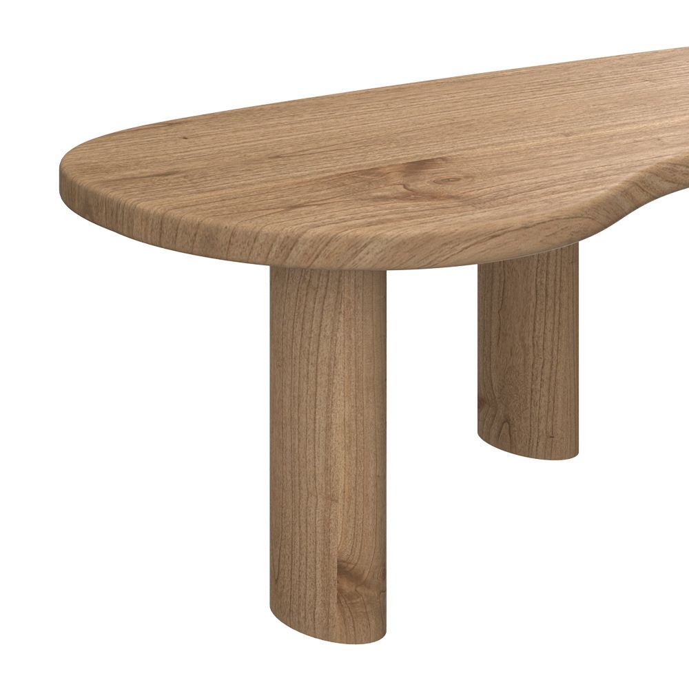table basse design forme organique en bois brandan