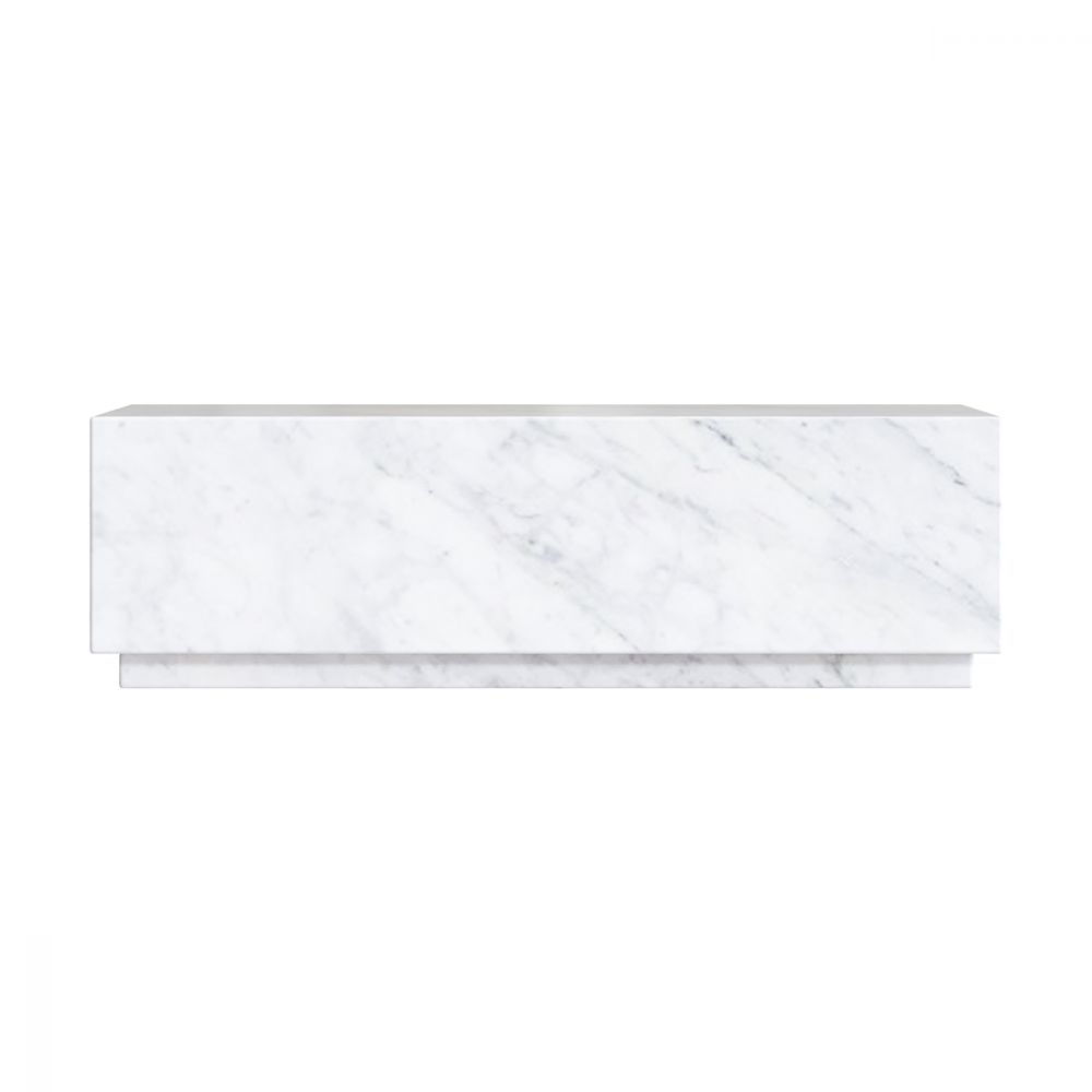 table basse en marbre blanc izae
