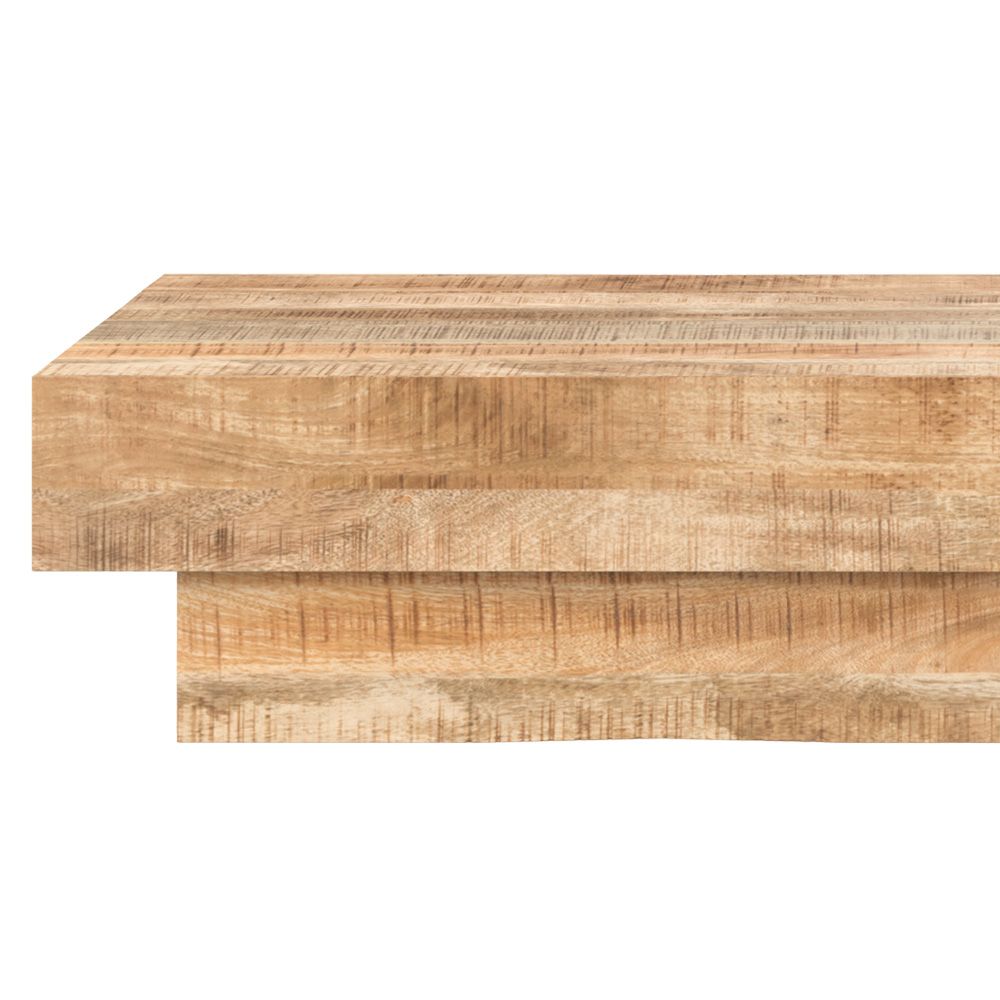 table basse rectangulaire areto bois manguier