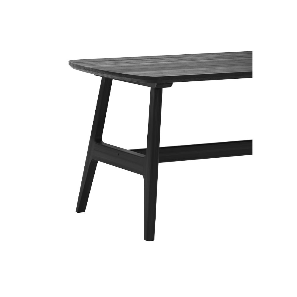 table basse rectangulaire scandinave noire suly