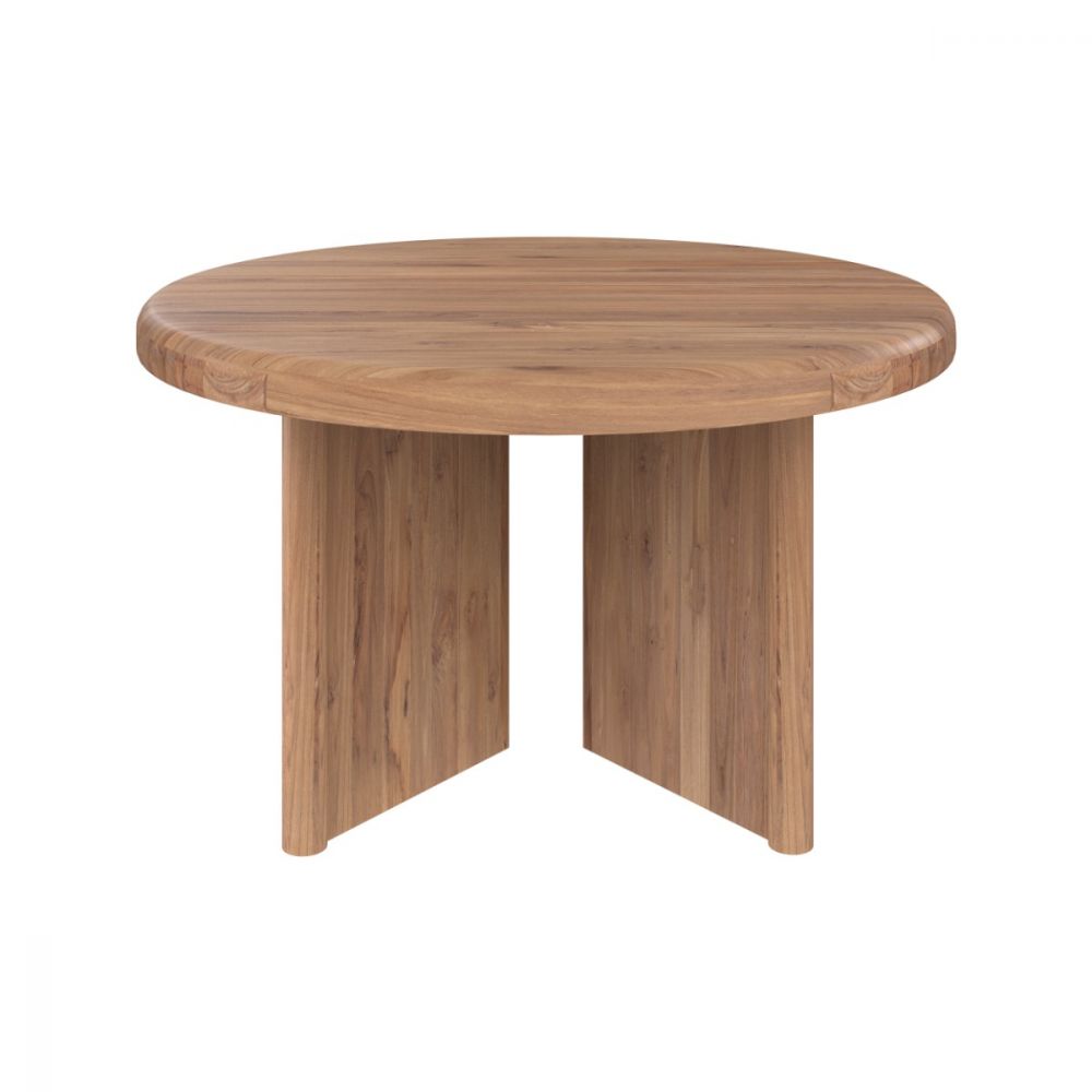 table basse ronde bana en bois de teck d80 cm