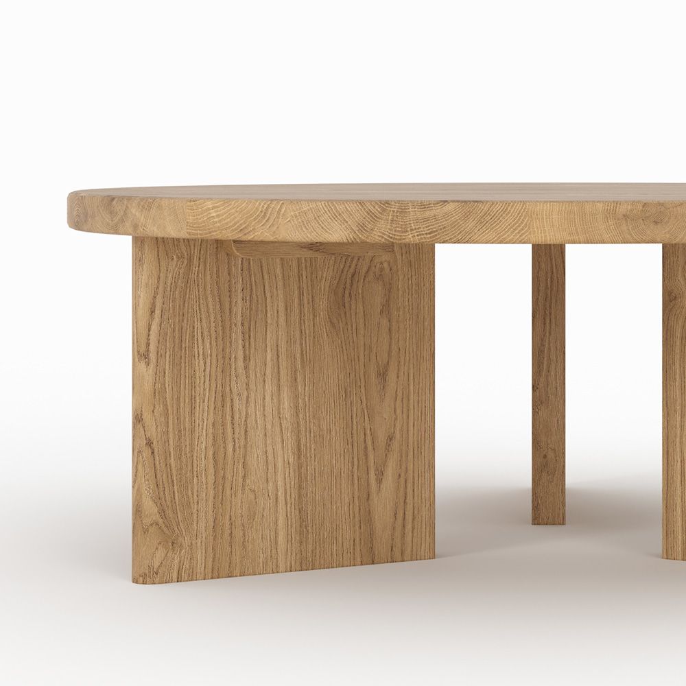 table basse ronde en bois massif de mindi galia rdv deco