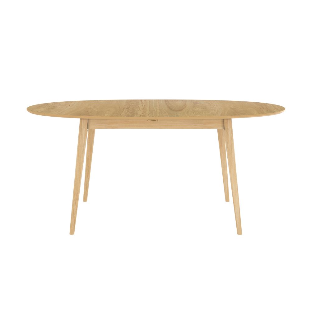 table bois clair eddy ovale 170 200 cm