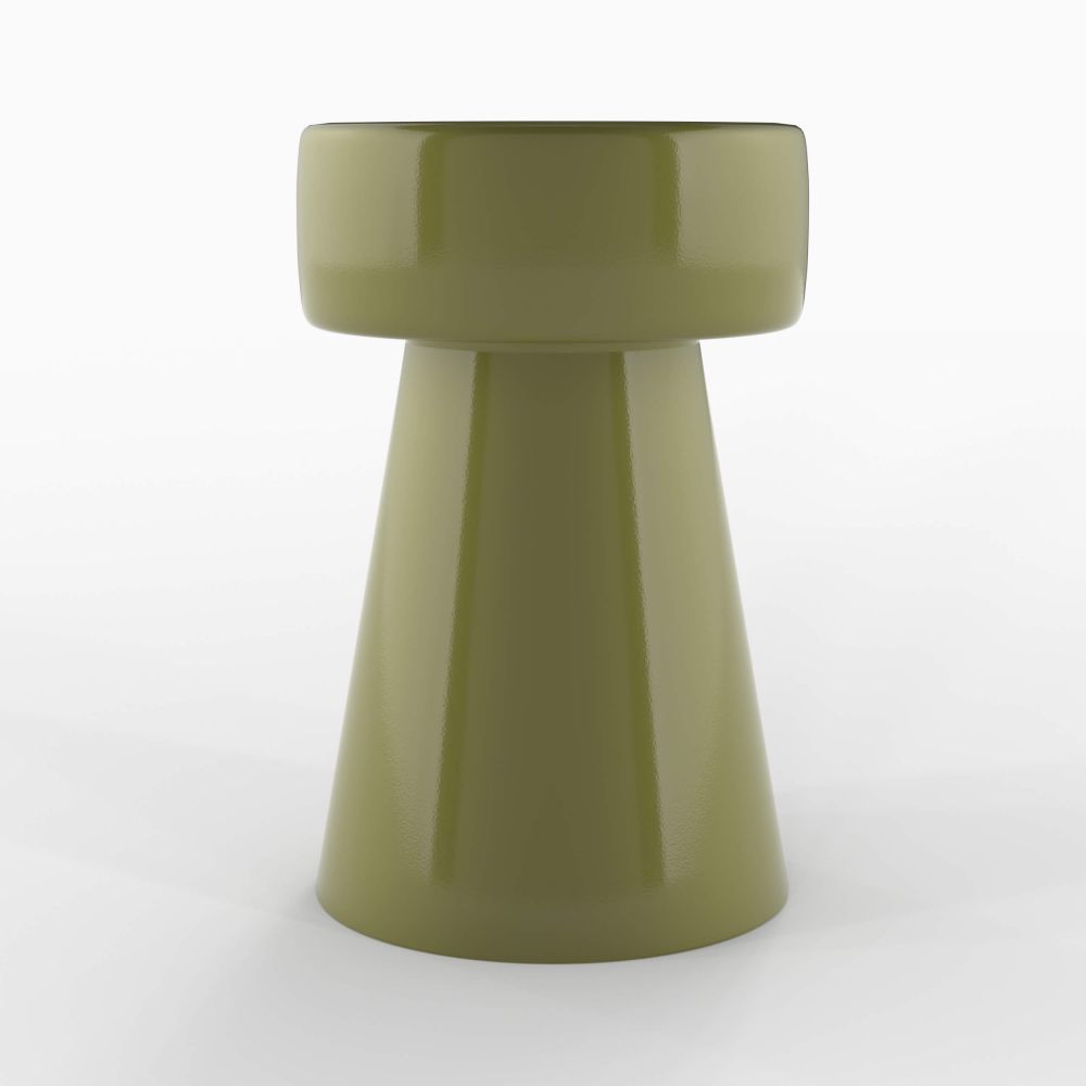 table d appoint vert kaki vert olive metal athena