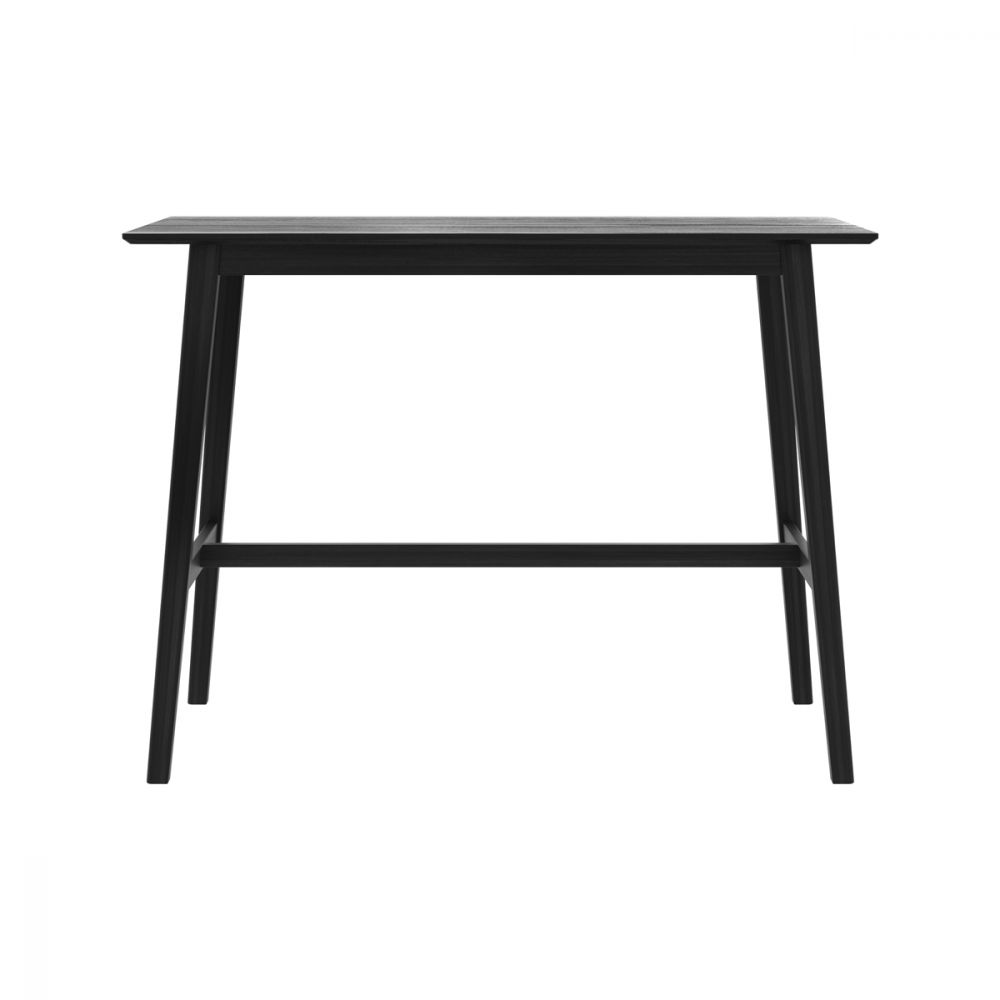 table de bar en bois noir rectangulaire buvette