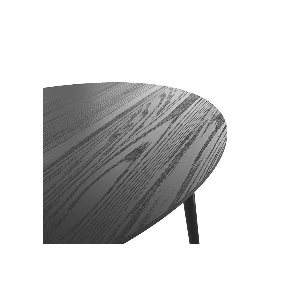 table eddy noire ovale 150 cm