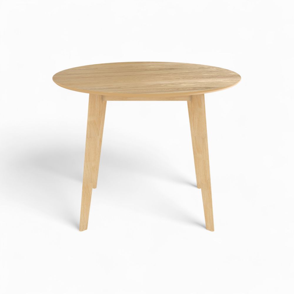 table et chaises 4 personnes en bois et tissu taupe reno