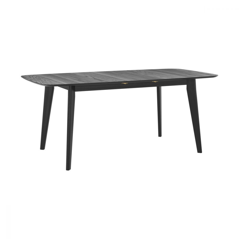 table oman extensible rectangulaire en bois noir
