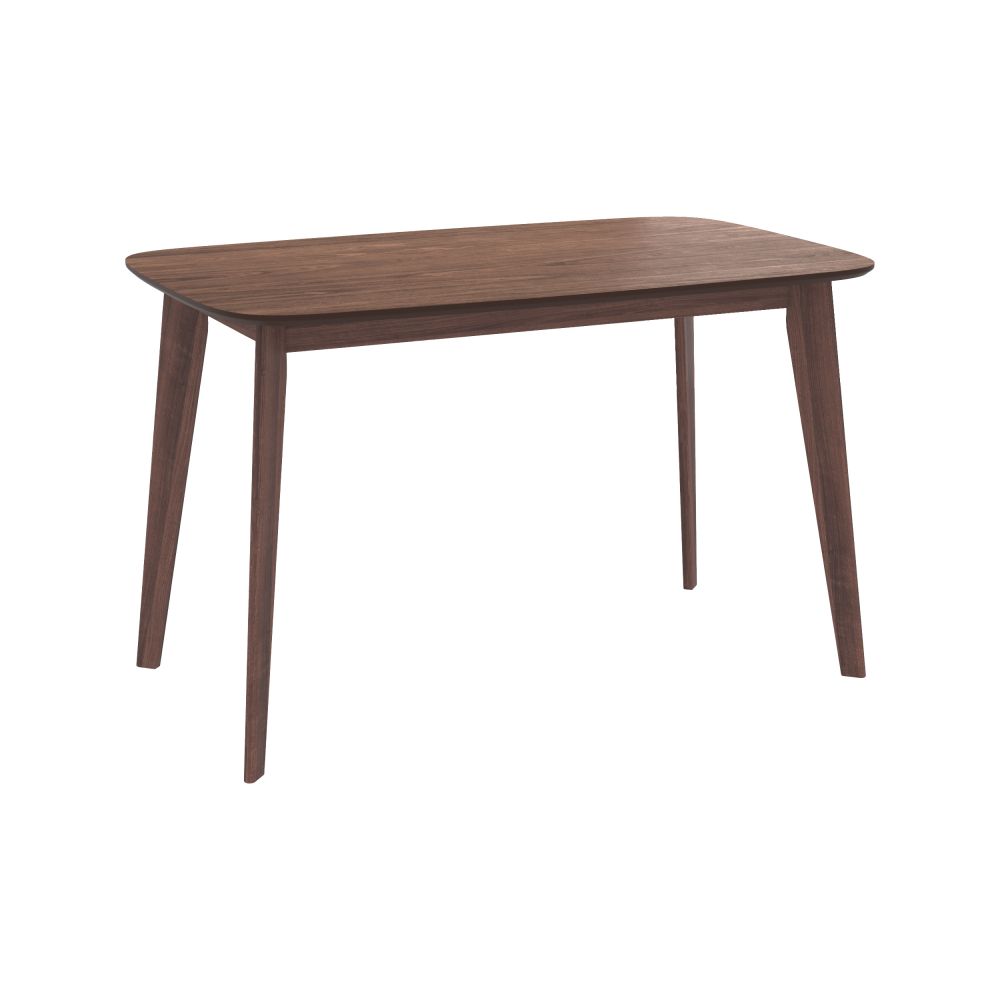 table rectangulaire bois fonce 120 cm oman