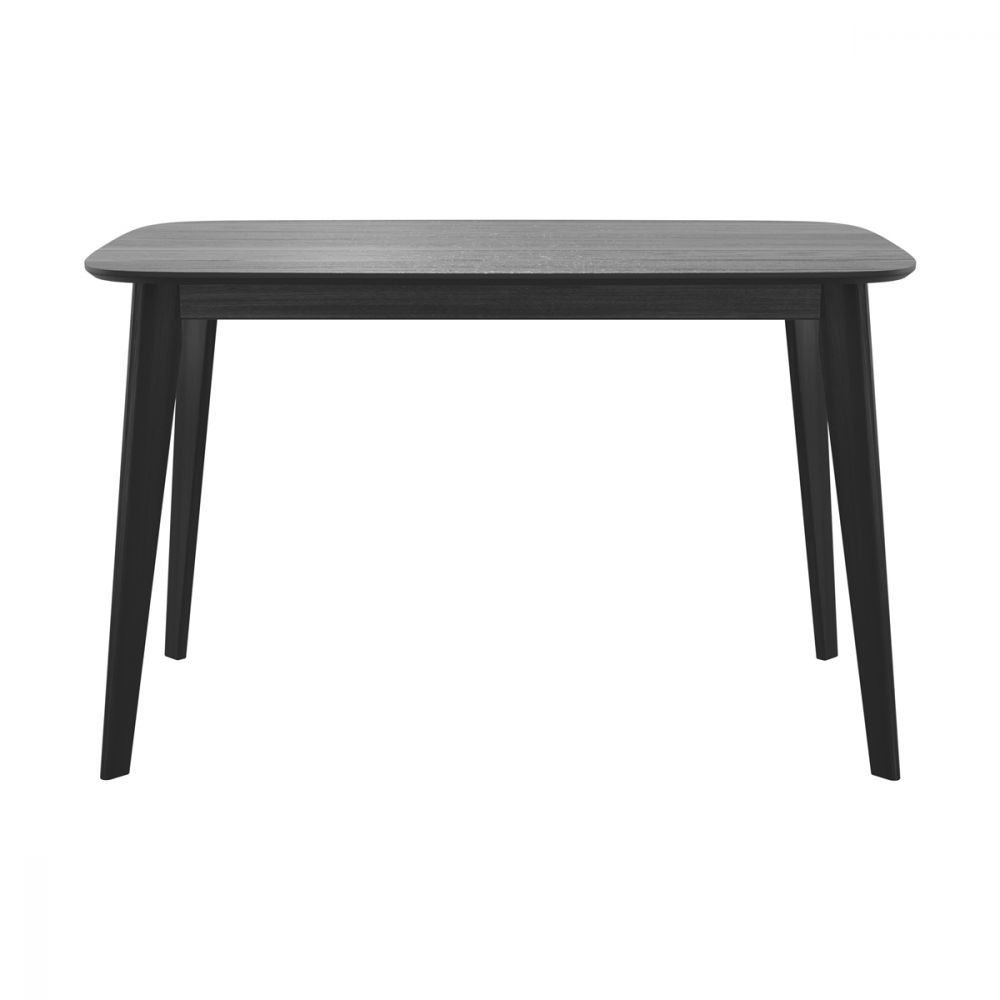 table rectangulaire bois noir oman 120 cm