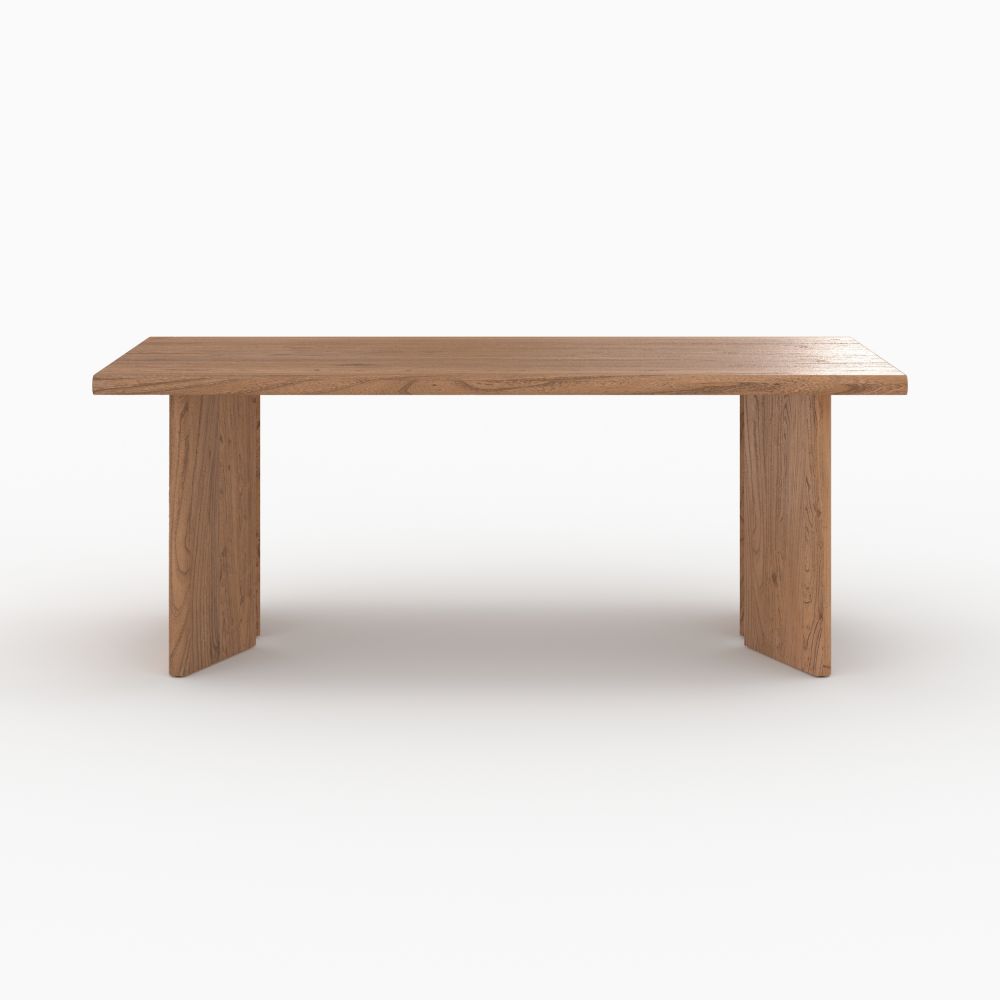 table rectangulaire en bois d orme 8 personnes albane