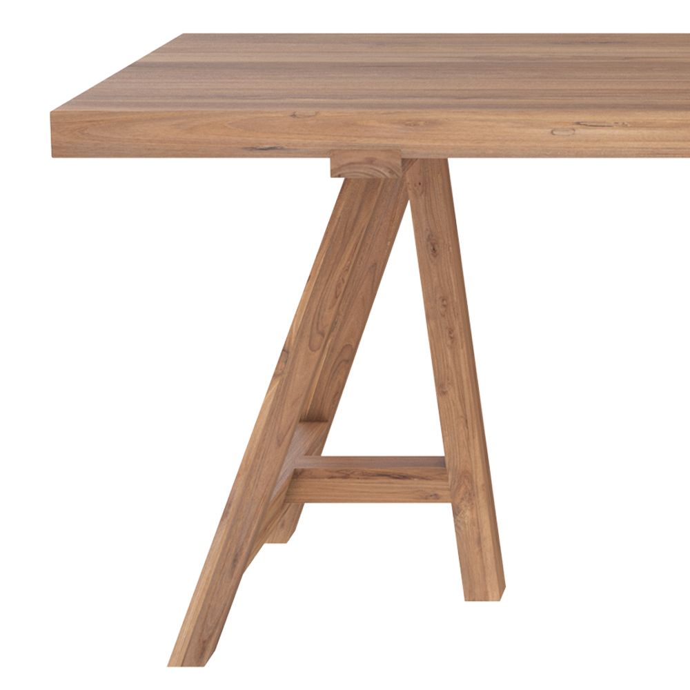Table rectangulaire en bois de teck 8 personnes BOSTON