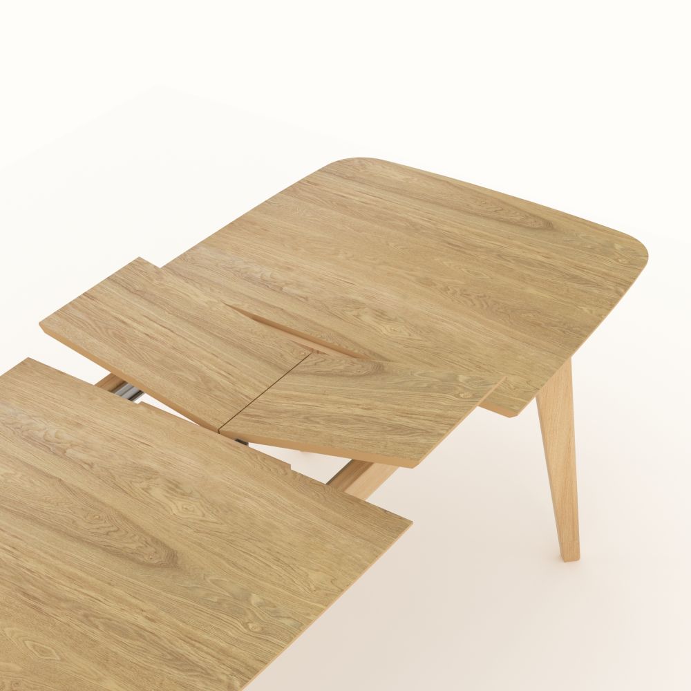 table rectangulaire oman bois clair fond beige