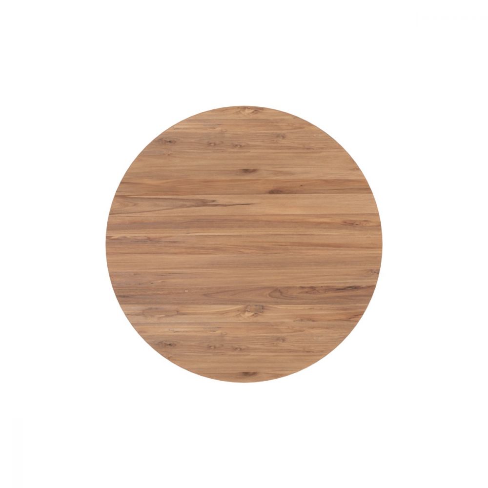table ronde bana en bois de teck recycle d150 cm