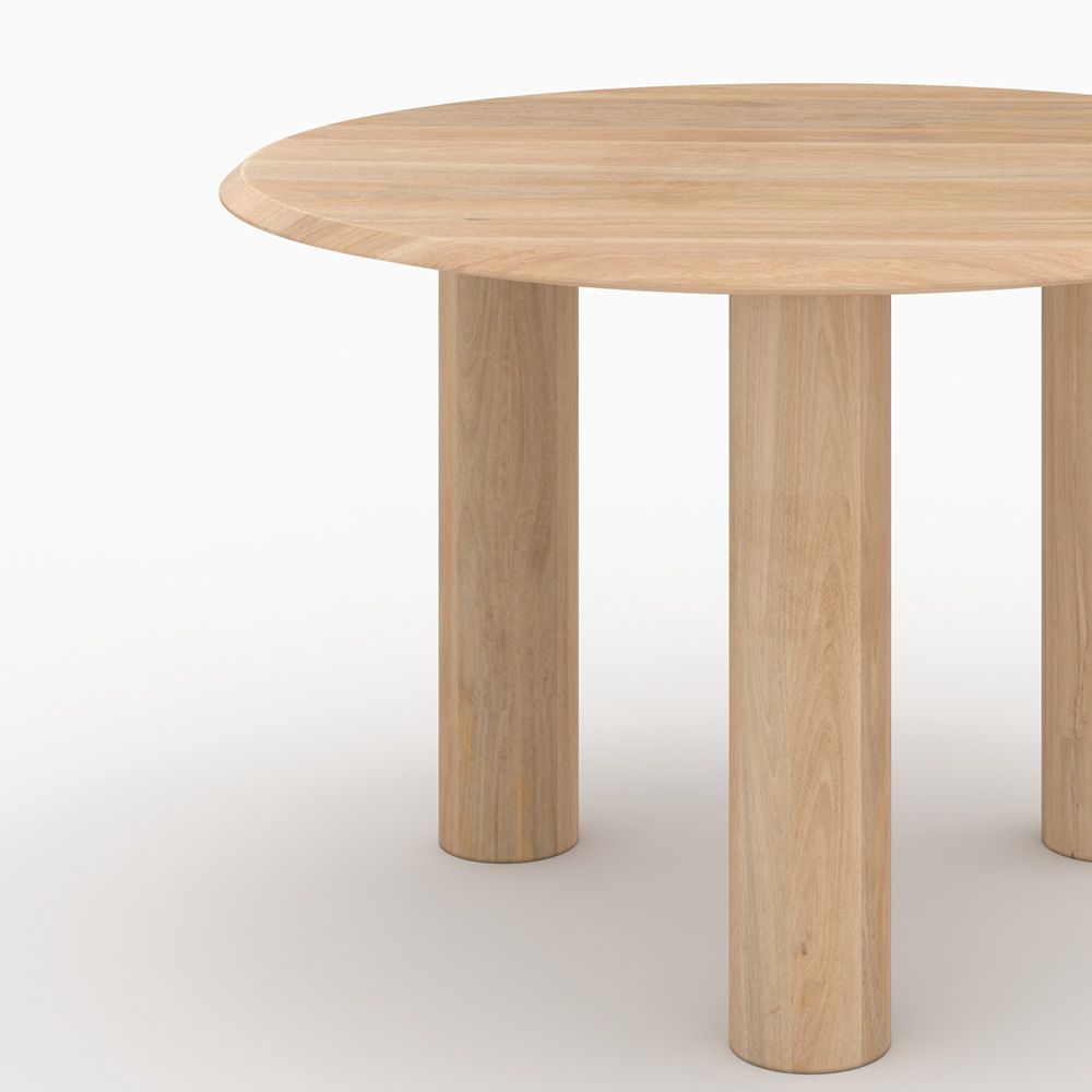 table ronde sacha bois de manguier 4 places