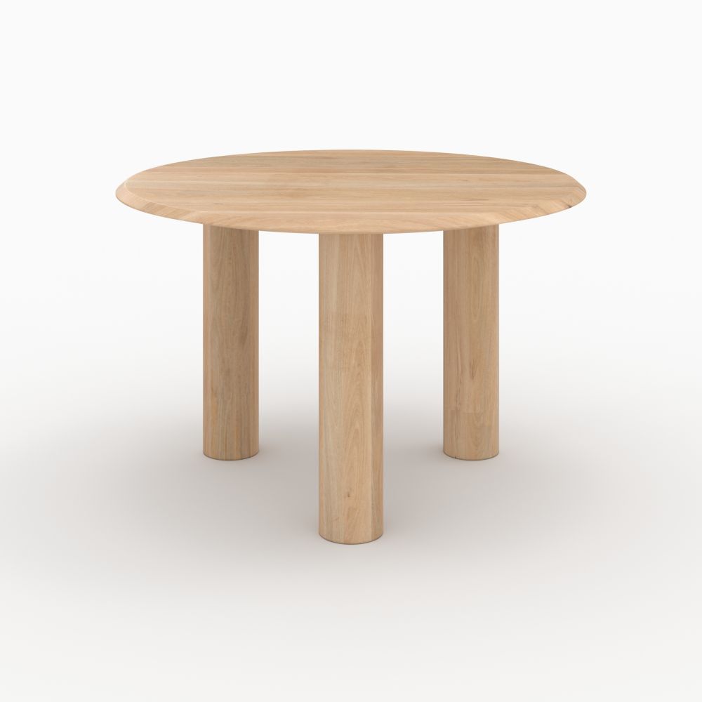 table ronde sacha en bois de manguier 4 places