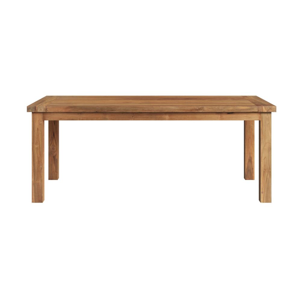table salsa rectangulaire 8 personnes en bois de teck recycle