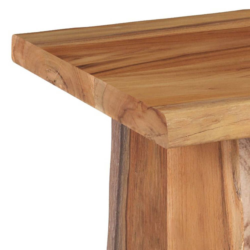 table suzy basse rectangulaire en bois de teck recycle