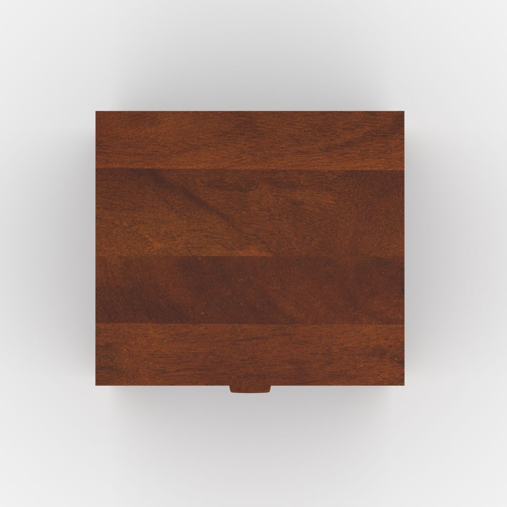 table_chevet_tiki_vintage_cannage_bois_fonce_manguier