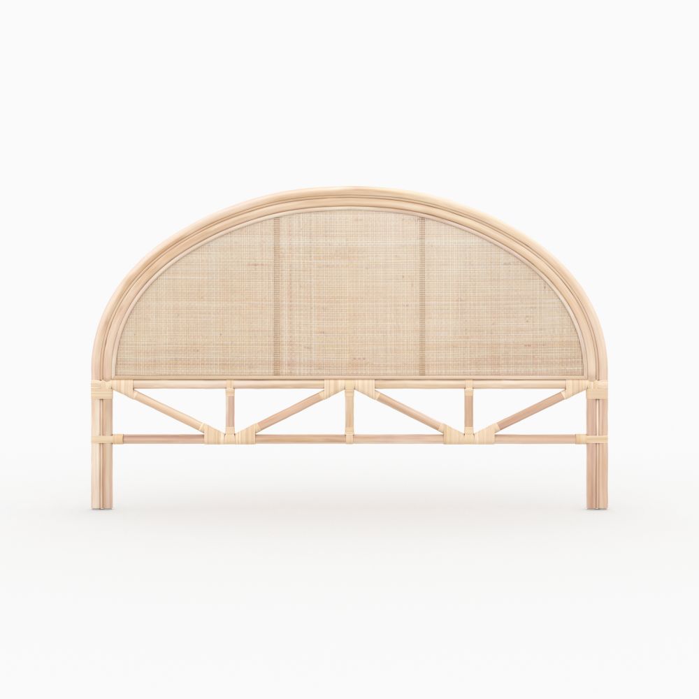 tete de lit en rotin et cannage 160 cm madya