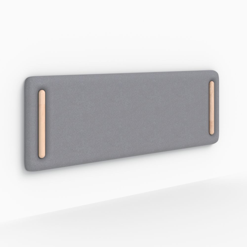 tete de lit grise rectangulaire 160 cm tissu katia