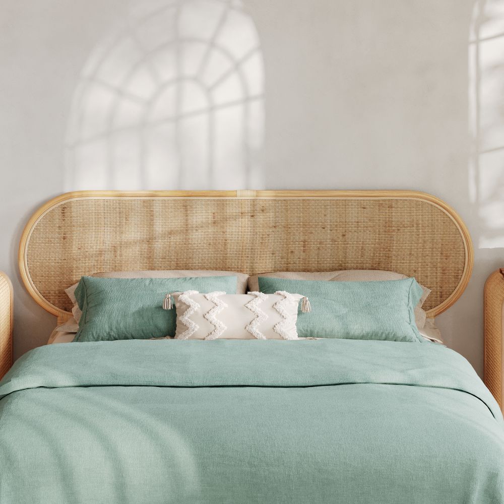 tete de lit rotin navahino 190 cm rdv deco