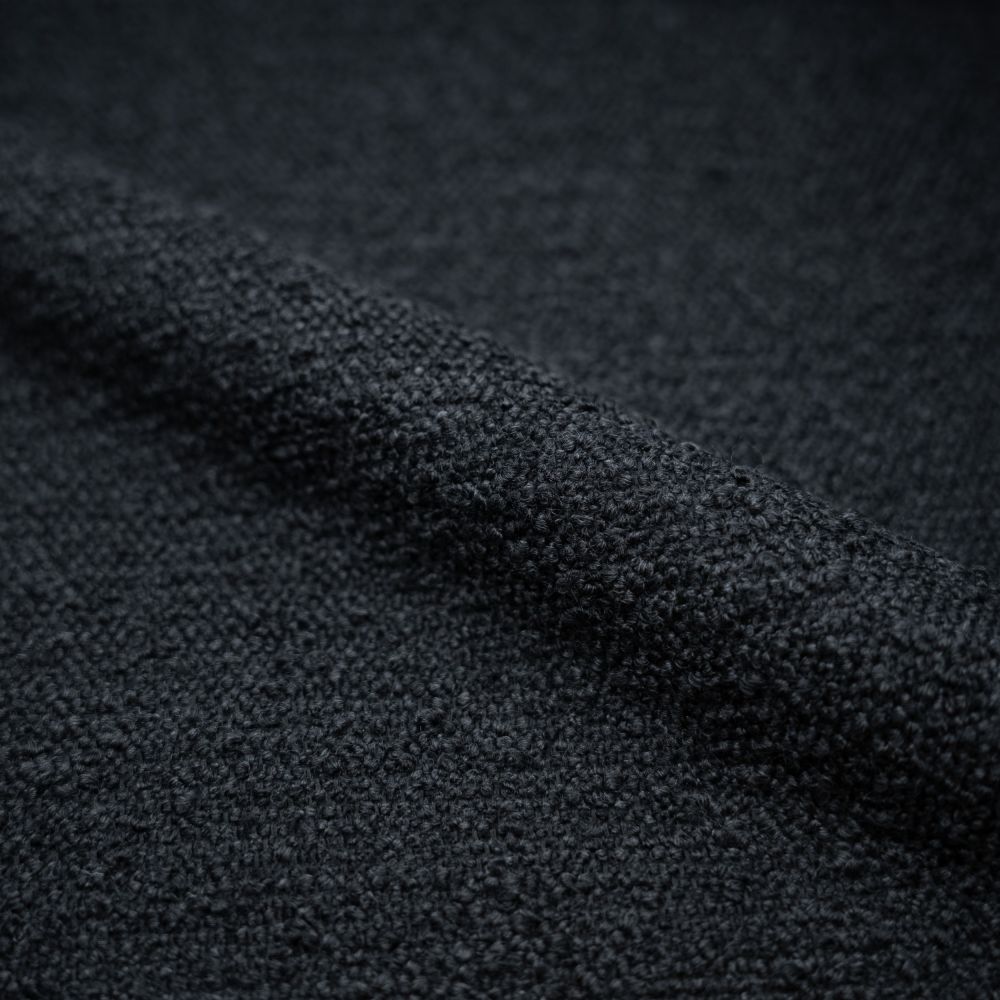 tissu boucle noir 2 chaises rdv deco
