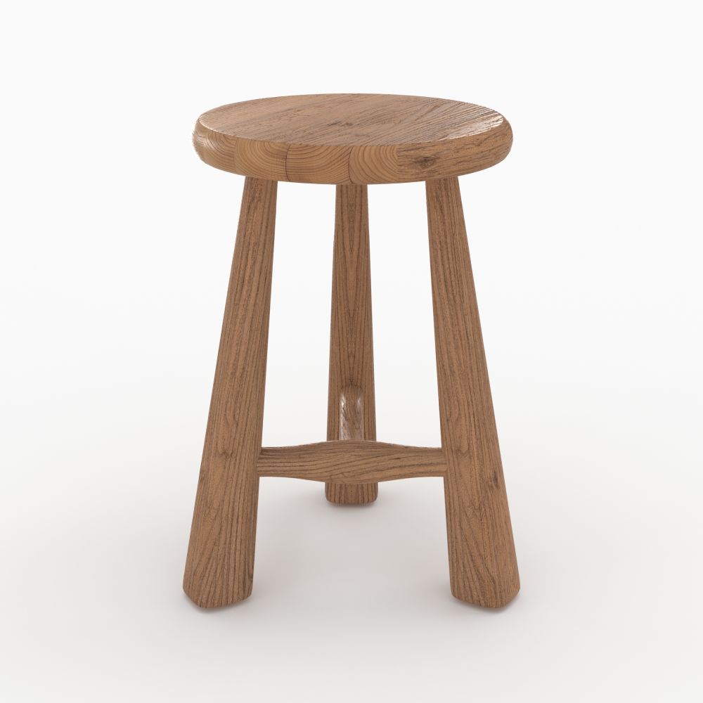 toby tabouret en bois d orme hauteur 42 cm